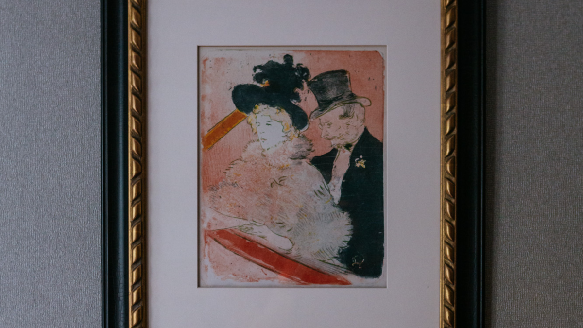 Unique piece by French artist Henri de Toulouse-Lautrec hands in Number 31, Dublin